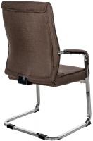 2er Set Besucherstuhl Hobart Stoff braun 