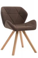 Besucherstuhl Tyler Stoff Natura Square braun 