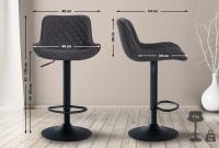2er Set Barhocker Minosa Stoff schwarz 2er Set Barhocker Minosa Stoff schwarz