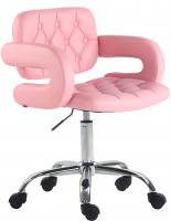 Arbeitshocker Dublin Kunstleder pink