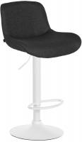 Barhocker Solon Weiß Stoff schwarz Barhocker Solon Weiß Stoff schwarz