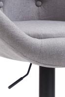 Barhocker London V2 Stoff schwarz grau Barhocker London V2 Stoff schwarz grau