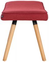 Fußhocker Garding Stoff rot 