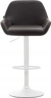 2er Set Barhocker Braga Kunstleder weiß braun 2er Set Barhocker Braga Kunstleder weiß braun