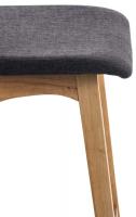 2er Set Barhocker Taunus Stoff Natura dunkelgrau 