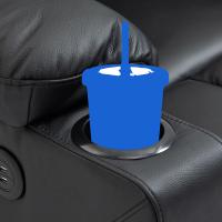 Sessel Andover Echtleder schwarz 