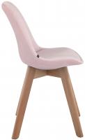 Besucherstuhl Borneo V2 Samt natura (eiche) pink 