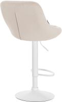 2er Set Barhocker Lazio Samt weiß creme 2er Set Barhocker Lazio Samt weiß creme