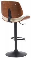 2er Set Barhocker Clawson Kunstleder schwarz walnuss/creme 2er Set Barhocker Clawson Kunstleder schwarz walnuss/creme