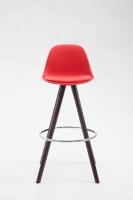 Barhocker Franklin Kunstleder Rund Cappuccino (eiche) rot Barhocker Franklin Kunstleder Rund Cappuccino (eiche) rot