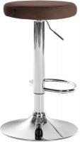 Barhocker Ponte Samt chrom braun Barhocker Ponte Samt chrom braun