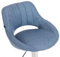 2er Set Barhocker Milet Stoff C blau 