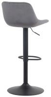 2er Set Barhocker Loft Samt dunkelgrau 2er Set Barhocker Loft Samt dunkelgrau