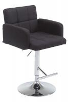 Barhocker Los Angeles, Stoff schwarz Barhocker Los Angeles, Stoff schwarz