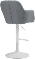 Barhocker Natoma Stoff weiß grau Barhocker Natoma Stoff weiß grau