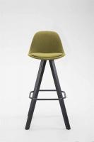 Barhocker Franklin Stoff Square Schwarz (eiche) grün Barhocker Franklin Stoff Square Schwarz (eiche) grün