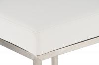 2er Set Barhocker Montreal 80 Kunstleder edelstahl weiß 2er Set Barhocker Montreal 80 Kunstleder edelstahl weiß