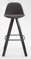 2er Set Barhocker Franklin Stoff Square cappuccino (eiche) dunkelgrau 