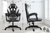 Bürostuhl Orkney Kunstleder schwarz/weiß Bürostuhl Orkney Kunstleder schwarz/weiß