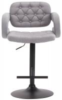 Barhocker Dublin STOFF schwarz grau Barhocker Dublin STOFF schwarz grau