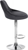 2er Set Barhocker Lazio Samt chrom dunkelgrau 2er Set Barhocker Lazio Samt chrom dunkelgrau
