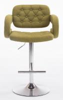 2er Set Barhocker Dublin Stoff grün 