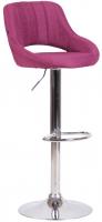Barhocker Milet Stoff chrom lila Barhocker Milet Stoff chrom lila