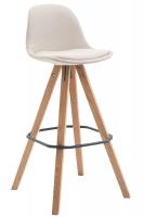 Barhocker Franklin Stoff Square Natura (eiche) creme Barhocker Franklin Stoff Square Natura (eiche) creme
