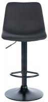 2er Set Barhocker Divo Stoff Schwarz dunkelgrau 2er Set Barhocker Divo Stoff Schwarz dunkelgrau