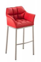 Barhocker Damaso E mit 4-Fuß Gestell rot Barhocker Damaso E mit 4-Fuß Gestell rot