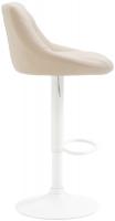 Barhocker Lazio Kunstleder weiß creme Barhocker Lazio Kunstleder weiß creme