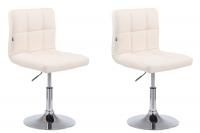 2er Set Lounger Palma V2 Kunstleder creme 2er Set Lounger Palma V2 Kunstleder creme