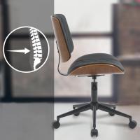 Bürostuhl Plover Kunstleder walnuss/schwarz Bürostuhl Plover Kunstleder walnuss/schwarz