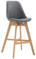 2er Set Barhocker Cannes Kunstleder natura grau 2er Set Barhocker Cannes Kunstleder natura grau