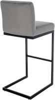 Barhocker Hopewell Samt B grau Barhocker Hopewell Samt B grau