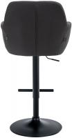 Barhocker Natoma Stoff schwarz schwarz Barhocker Natoma Stoff schwarz schwarz