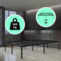 Metallbett Hamlin 200x140x41 cm schwarz Metallbett Hamlin 200x140x41 cm schwarz
