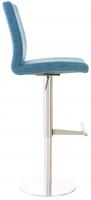 Barhocker Cadiz Stoff edelstahl blau 