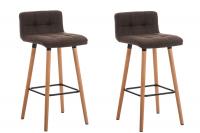 2er Set Barhocker Lincoln Stoff natura braun 2er Set Barhocker Lincoln Stoff natura braun