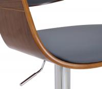 2er Set Barhocker Kingston Kunstleder walnuss/grau 2er Set Barhocker Kingston Kunstleder walnuss/grau