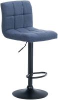Barhocker Calma Stoff schwarz blau Barhocker Calma Stoff schwarz blau