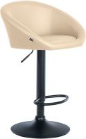 Barhocker Davie Kunstleder schwarz creme Barhocker Davie Kunstleder schwarz creme