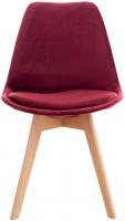 4er Set Stuhl Linares Samt bordeauxrot 4er Set Stuhl Linares Samt bordeauxrot