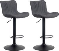 2er Set Barhocker Linus Stoff schwarz 2er Set Barhocker Linus Stoff schwarz