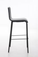 Barhocker Avola Leder Flach B78 schwarz Barhocker Avola Leder Flach B78 schwarz