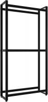 Kaminholzständer Morson 25x75x150 schwarz 