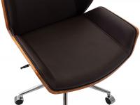 Bürostuhl Zwolle Kunstleder walnuss/braun Bürostuhl Zwolle Kunstleder walnuss/braun