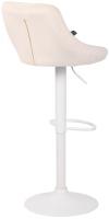 Barhocker Lazio Samt weiß creme 