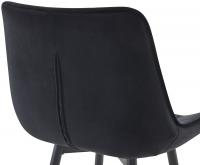 2er Set Barhocker Dartford Samt schwarz 2er Set Barhocker Dartford Samt schwarz
