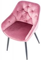 Besucherstuhl Cassis Samt rosa 